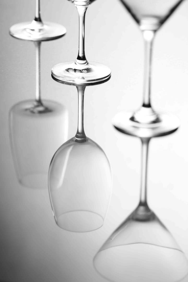 Reflective image of glasses. Cape Town, South Africa. Photographer Stefan Venter.